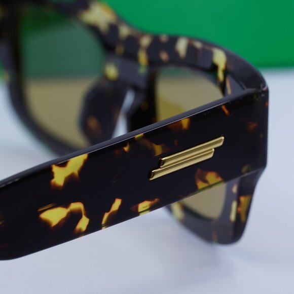Bottega Veneta BV1357S 003 Square Sunglasses - Havana/Nicotine - Picture 8 of 9